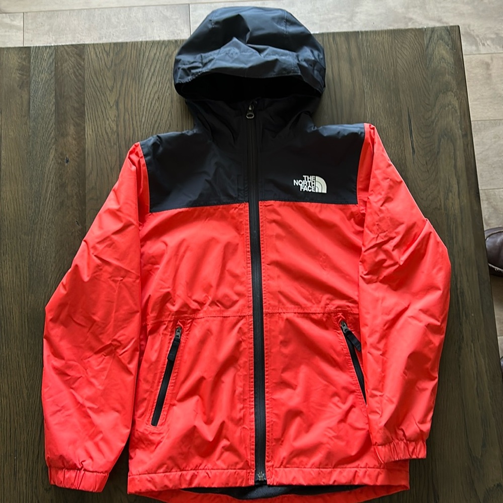 The North Face Red and Black Kids Windbreaker Jacket